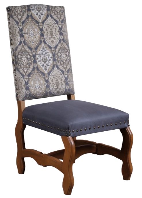 Horizon Home® Amelia Blue/Brown Dining Side Chair