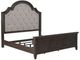 Liberty Furniture Paradise Valley Flax Tweed/Saddle Brown King Upholstered Panel Bed-0