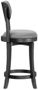 HH2 Home Sloan Black/Slate Gray Swivel Counter Stool-2