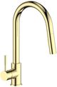 ZLINE Autograph Edition Polished Gold Gemini Pull Down Single Handle Kitchen Faucet-0