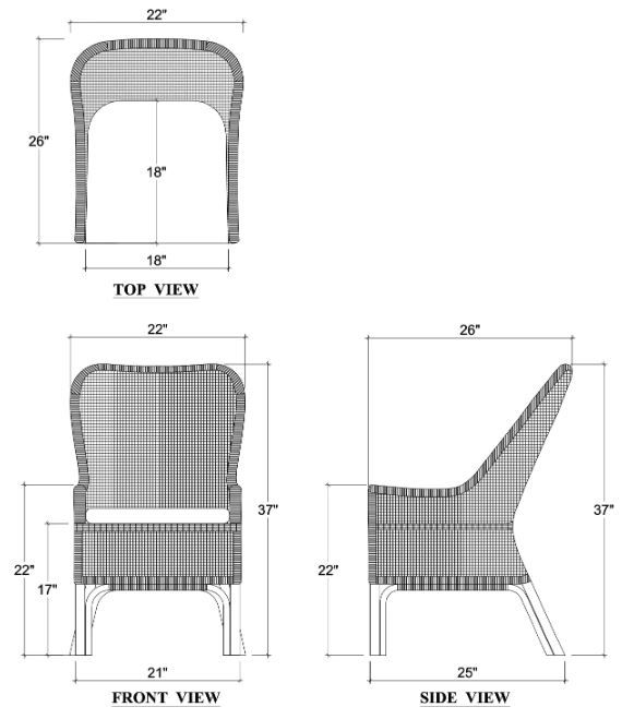 Bramble Customizable Cristo Dining Chair-1