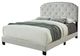 Bernards Olivia Gray Upholstered Queen Panel Bed in a Box-0