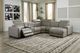 Signature Design by Ashley® Correze 6-Piece Gray Power Reclining Right-Arm Facing Sectional and Chaise with Console-1