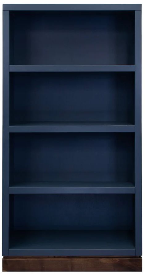 Legends Home Nora Blue Denim/Whiskey Bookshelf-3