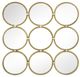 A & B Home Harmony Champagne Gold Wall Mirror-1
