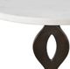 Uttermost® Ila Dark Bronze/White Round Drink Table-4