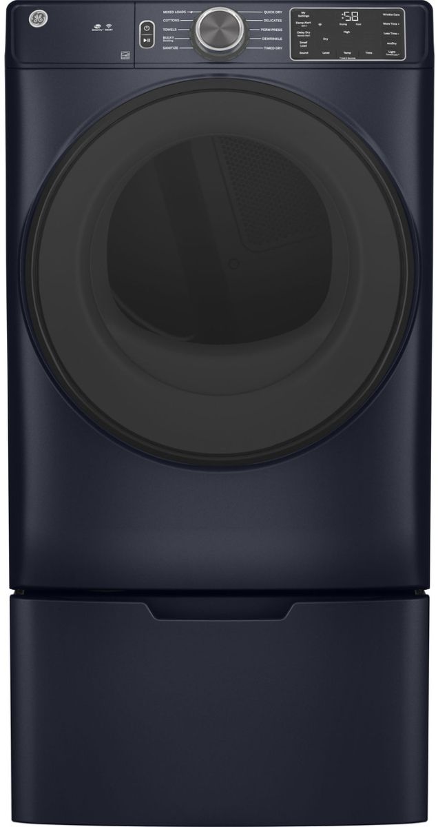 GE® Sapphire Blue Front Load Laundry Pair-5
