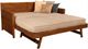 Kodiak Furniture Marisa Taxi Woodsmoke/Weathered Brown Twin Daybed with Mattress and Pop Up -0
