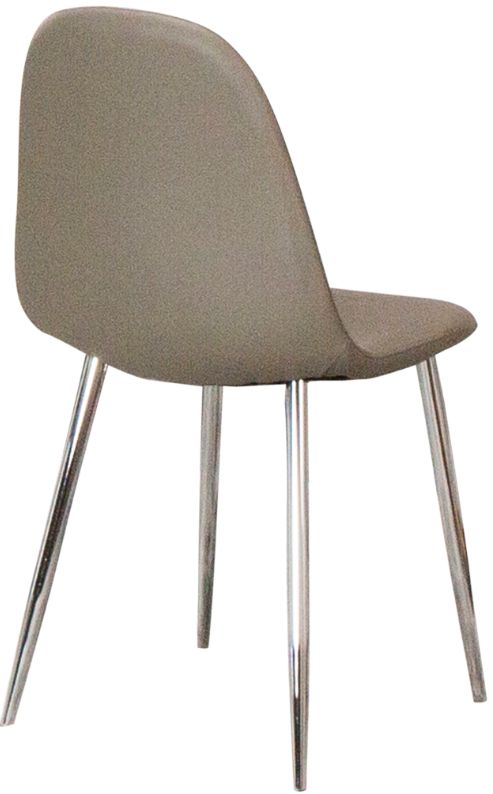 Cramco Vera Chrome/Mocha Dining Side Chair-3