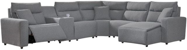 Signature Design by Ashley® Modmax II 6-Piece Pepper/Salt Modular Power Reclining Sectional-0