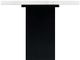 Elements International Valentino White Counter Dining Table with Black Base-2
