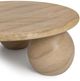 Classic Home Elaria Beige Concrete Outdoor Coffee Table-4
