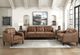 Homelegance® Mallory Brown Loveseat-1