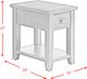 Elements International Kendyl Espresso Occasional Chairside Table-2