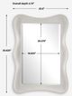 Uttermost® Whitehaven White Rectangular Mirror-2