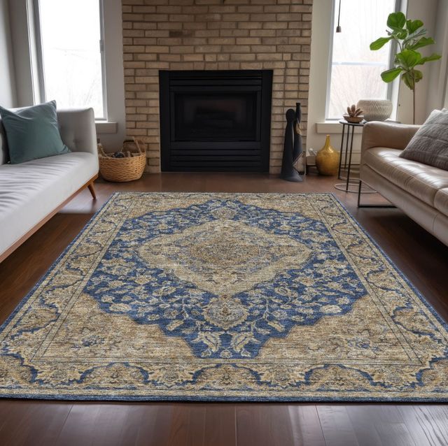 Dalyn™ Rug Company Hatay HY3 Navy 5'x8' Area Rug-4