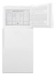 Whirlpool® 18.2 Cu. Ft. White Top Freezer Refrigerator-2