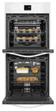 Whirlpool® 24" White Electric Built In Double Oven-4