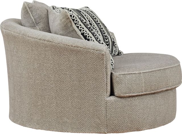 Benchcraft® Calnita Sisal Oversized Swivel Accent Chair-2