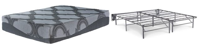 Sierra Sleep® by Ashley® 2-Piece 14" Hybrid and Better than a Boxspring Queen Hybrid Mattress Set-0