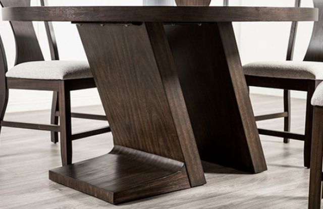 Furniture of America® Holsworthy Espresso Round Dining Table-0