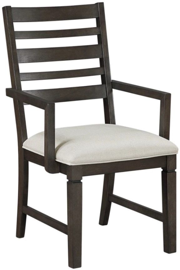 Homelegance® Victoria Beige/Dark Espresso Arm Chair-0