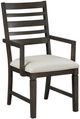 Homelegance® Victoria Beige/Dark Espresso Arm Chair-0