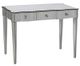 Currey & Company Gilda Mirror Top Granello Silver Leaf Vanity Table-0