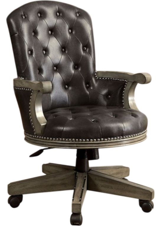 Furniture of America® Yelena Black/Gray Dining Arm Chair-0