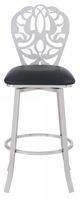 Armen Living Cherie Black 30" Bar Stool-1