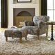 Best® Home Furnishings Customizable Erin & Ben Co. F14 Ottoman with Honey Birch Legs-1