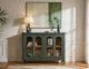 International Furniture Direct Brava Green 4-Door Console-1
