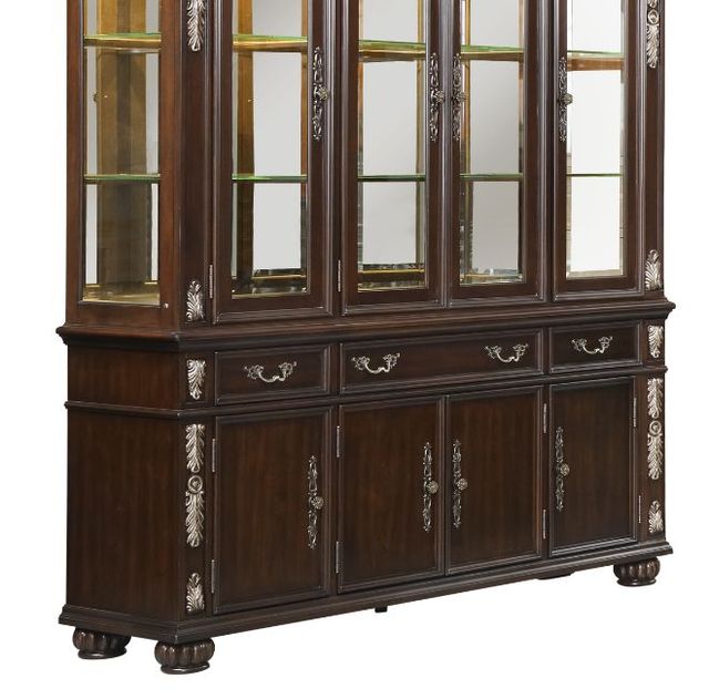 New Classic® Home Furnishings Maximus Madeira Brown China Cabinet Top-1