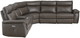 Homelegance® Maroni 6-Piece Dark Brown Curved Power Reclining Sectional-2