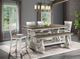 Intercon Drake French Oak/Rustic Gray 68" Backless Counter Bench-1