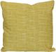 Stylecraft Yellow Designer Pillow with White Stripes-0