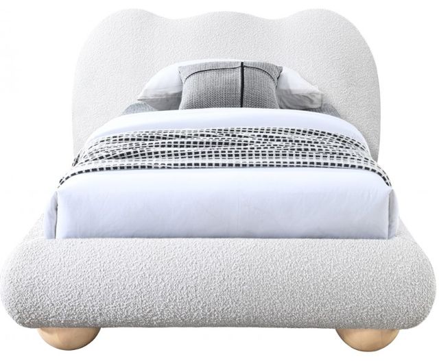 Meridian Furniture Hyde Cream Twin Upholstered Panel Bed-1