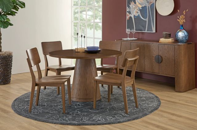 Flexsteel® Lyra Sierra Brown Round Dining Table-2