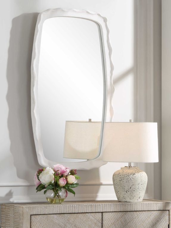 Uttermost® Marbella White Mirror-1