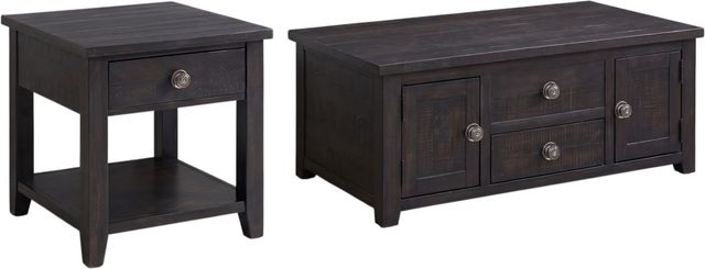 Elements International Kendyl 2-Piece Espresso Occasional Table Set-0