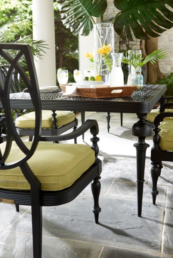 Lane Venture® Hemingway Islands Black Truffle Rectangular Dining Table-3