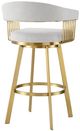 Armen Living Chelsea Anchor Gold/Silver Counter Stool-3