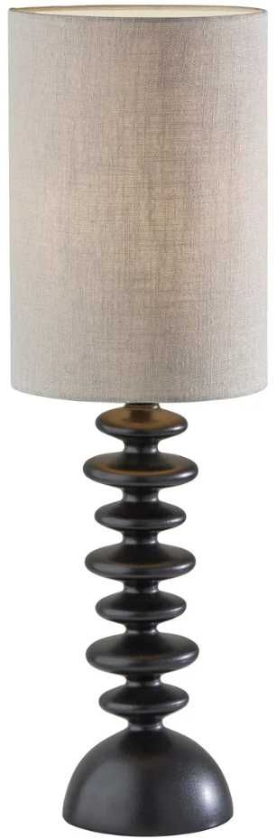 Adesso® Beatrice Matte Black Tall Table Lamp-0