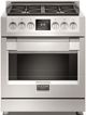 Fulgor Milano Sofia 30" Stainless Steel Pro Style Dual Fuel Range-0