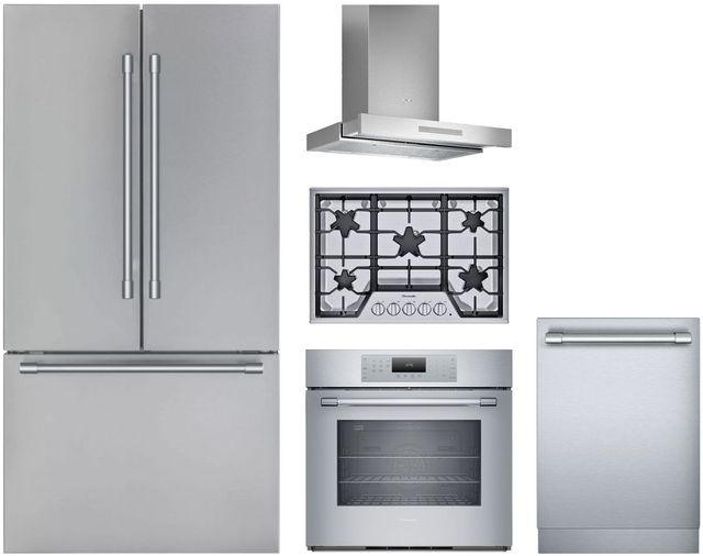 Thermador® 5 Piece Stainless Steel Kitchen Package -0
