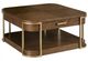 Hammary® Emerit Spice Square Coffee Table with Champagne Frame-0