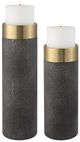 Uttermost® Wessex 2-Piece Gray Candleholder Set-0