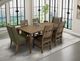 International Furniture Direct Natural Teca Brown Dining Table-4