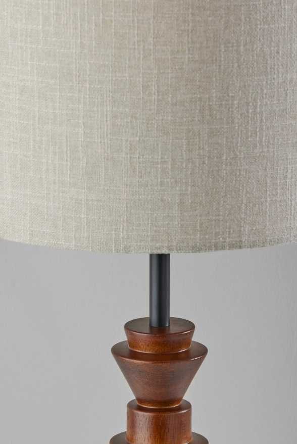 Adesso® Elton Black/Walnut Table Lamp-2