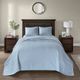 Olliix by Madison Park Blue King Quebec Reversible Bedspread Set-1
